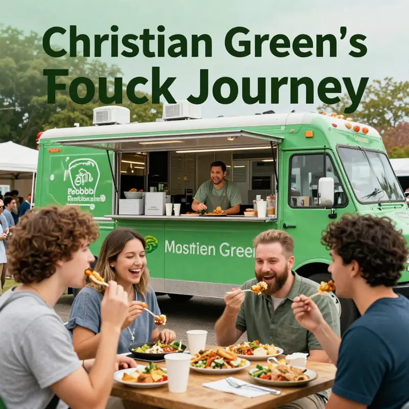 Christian Green’s food truck, a vibrant symbol of his culinary journey in Lakewood.