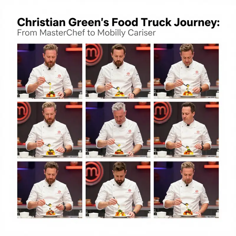 Christian Green’s food truck, a vibrant symbol of his culinary journey in Lakewood.
