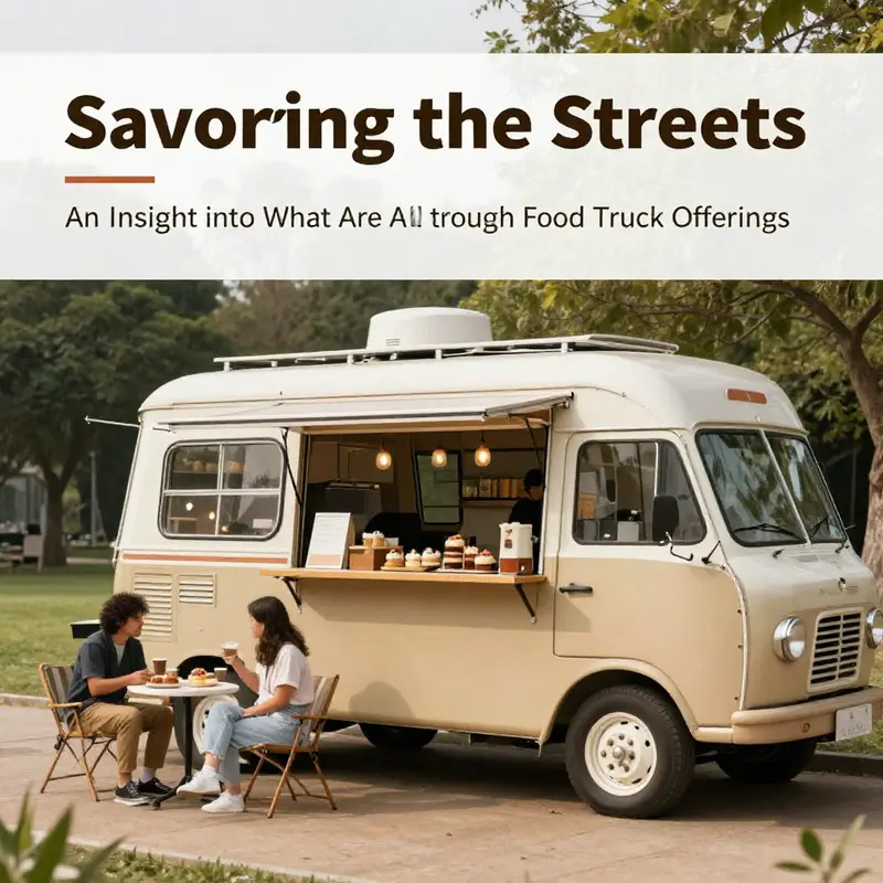 Beach and resort-style food trucks offering fresh and chilled delights.