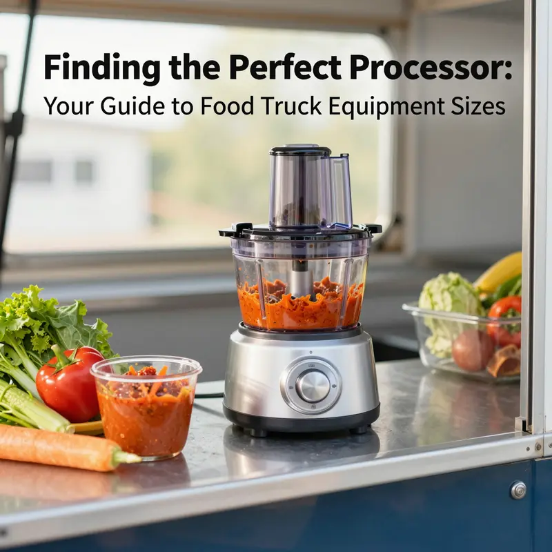 Compact food processors are perfect for food trucks with limited space.