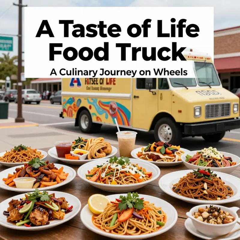 A sampling of the vibrant dishes offered by A Taste of Life Food Truck.