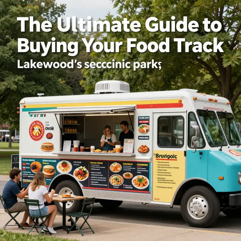 A food truck showcasing an exciting concept with diverse menu options, ready to serve the community.