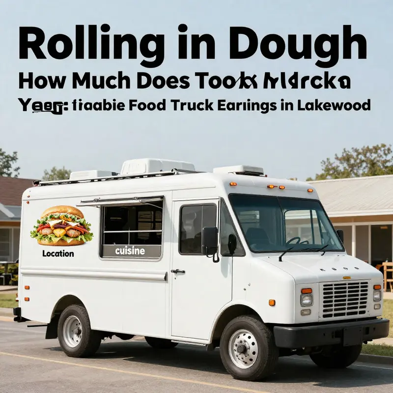 A lively food truck scene in Lakewood, illustrating the diversity and excitement of mobile dining.