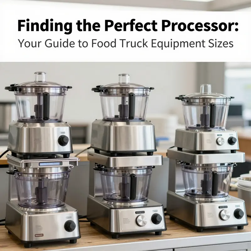 Compact food processors are perfect for food trucks with limited space.