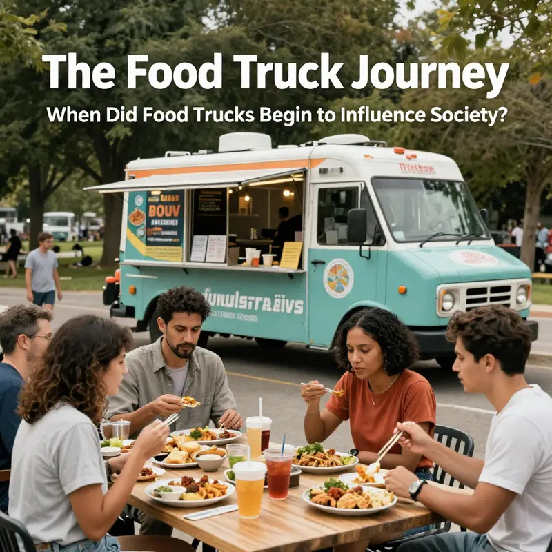 A glimpse of the past with an old-style lunch wagon that heralded the birth of mobile dining.