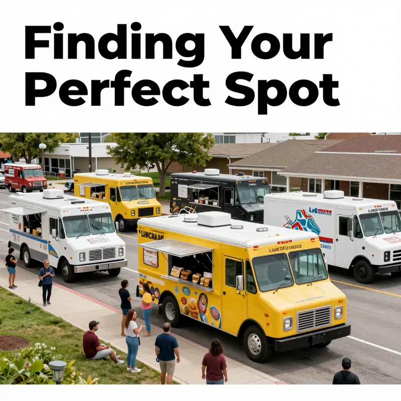 A colorful display of food trucks in Lakewood, capturing the essence of street dining.