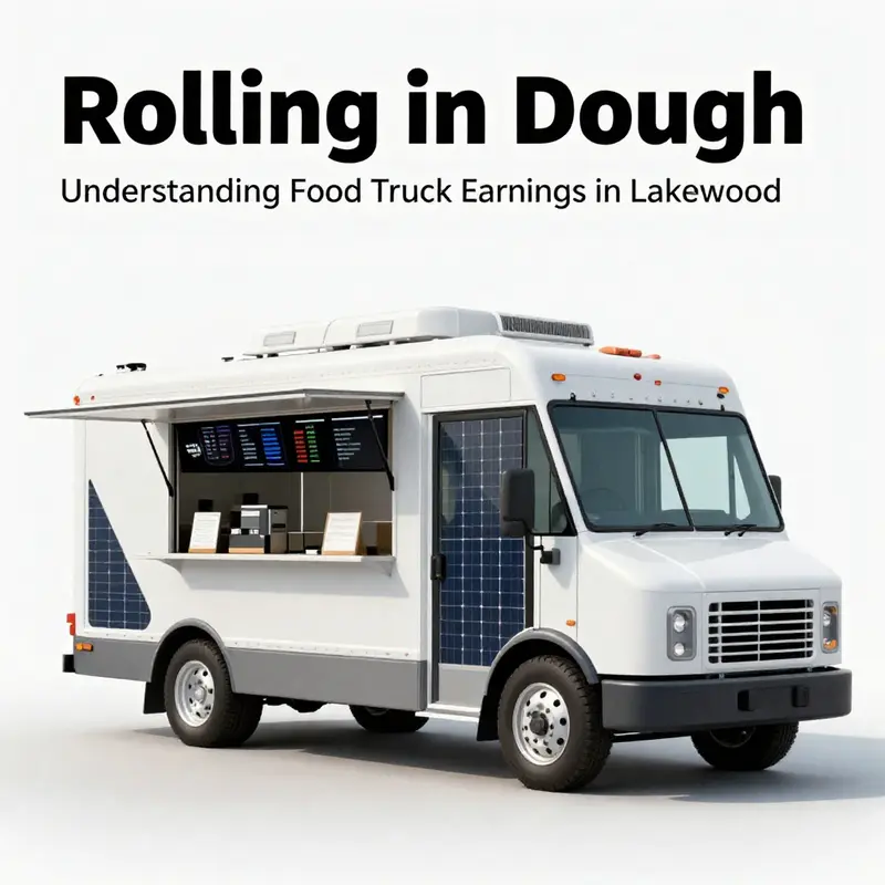 A lively food truck scene in Lakewood, illustrating the diversity and excitement of mobile dining.