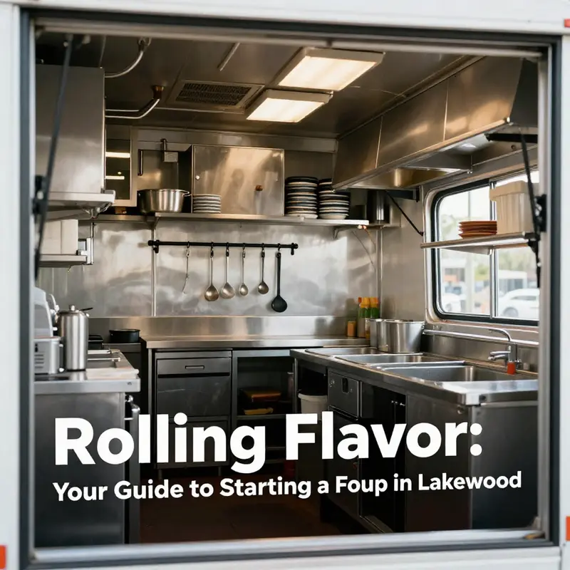 Food truck appealing to passersby with a clean design and vibrant menu.