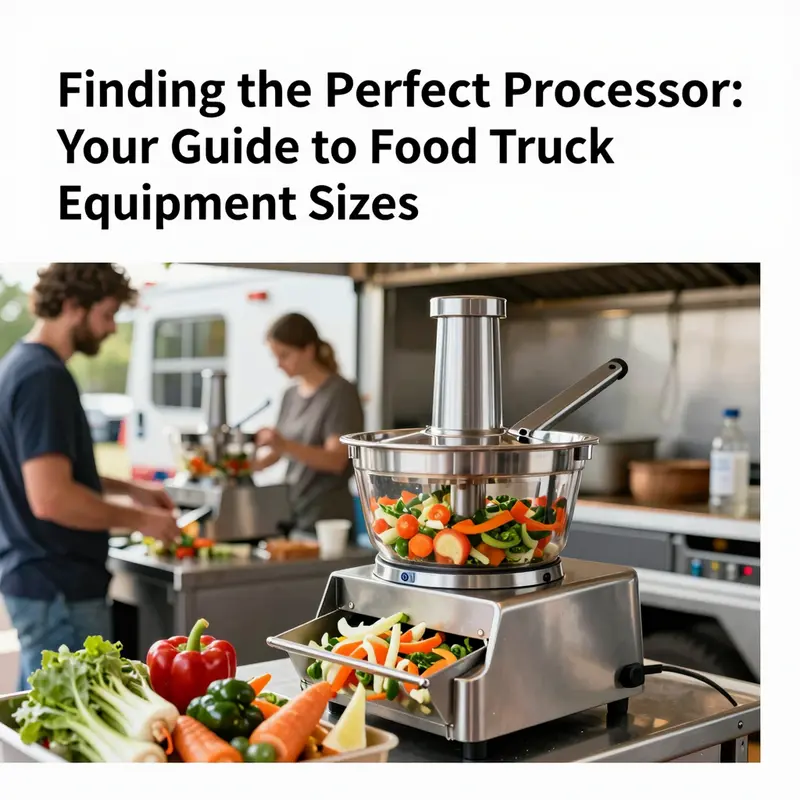 Compact food processors are perfect for food trucks with limited space.