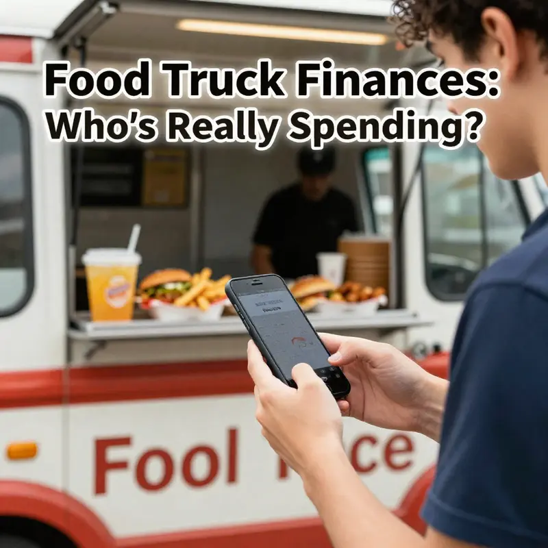 Young adults flock to food trucks for quick and trendy meal options, showcasing their connection to modern dining culture.