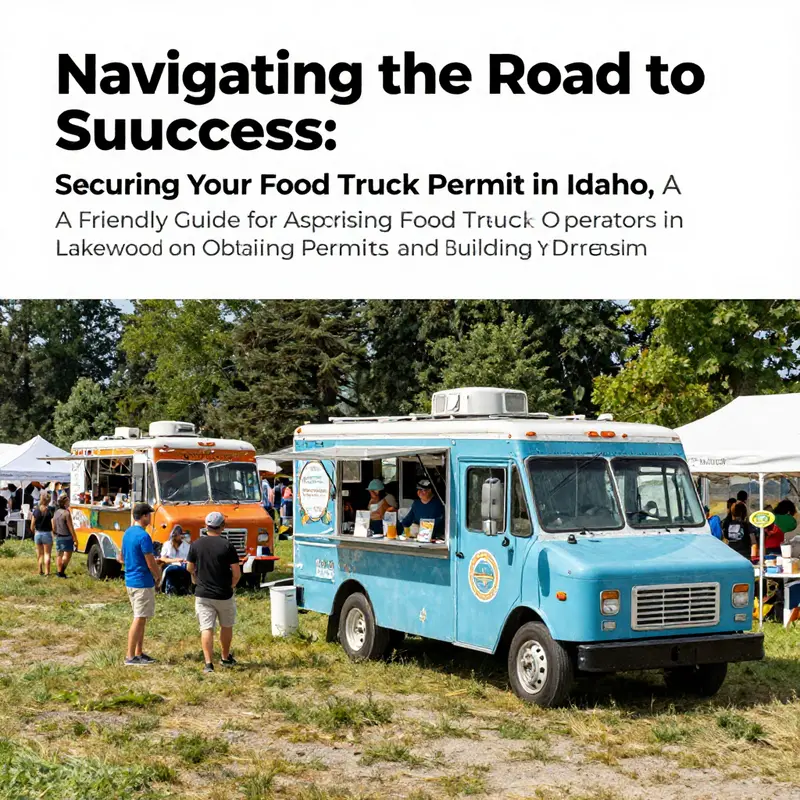 A lively food truck festival in Lakewood showcasing various food trucks and happy attendees enjoying diverse offerings.