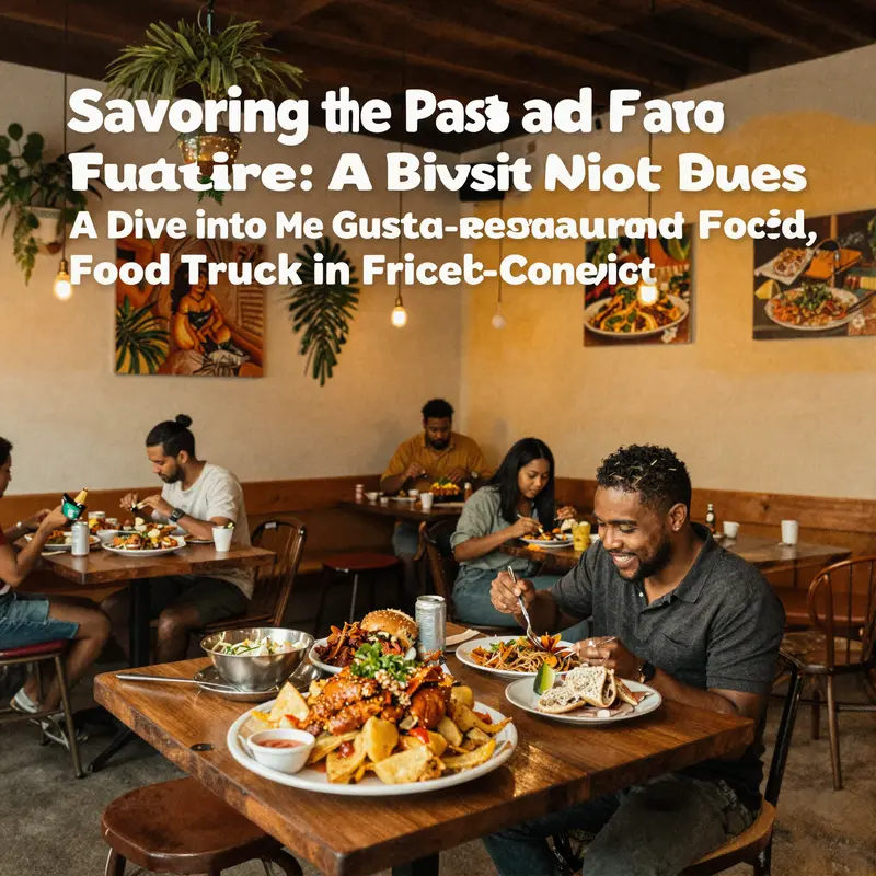 The warm and vibrant atmosphere of the Me Gusta restaurant, where patrons enjoyed the rich flavors of Caribbean cuisine.