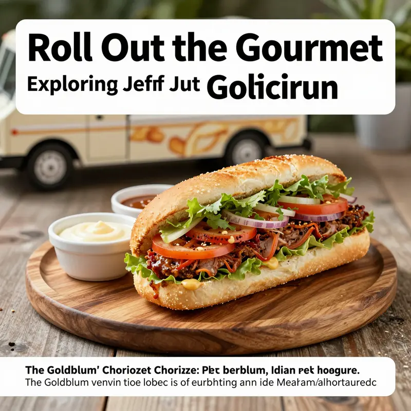 Overview of Jeff Goldblum’s food truck, showcasing its vibrant atmosphere and popularity.