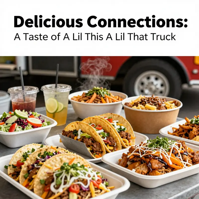 An array of delicious offerings from A Lil This A Lil That, showcasing vibrant colors and enticing flavors.