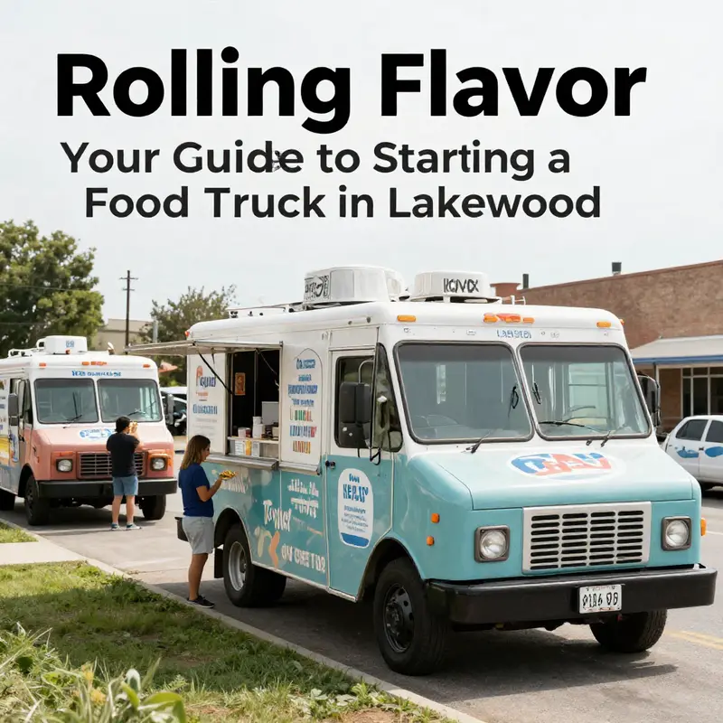 Food truck appealing to passersby with a clean design and vibrant menu.