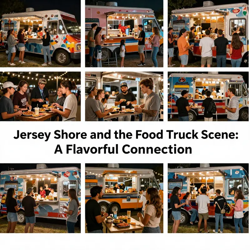 A bustling food truck scene, showcasing the excitement stirred by food culture.