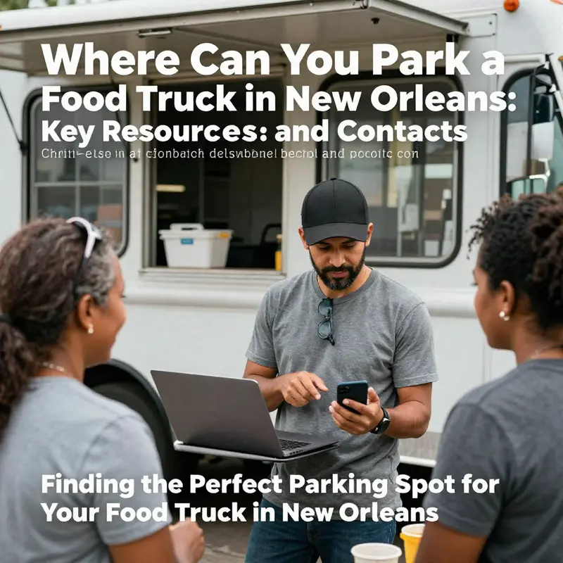 Modern infrastructure supporting vibrant food truck operations in New Orleans.