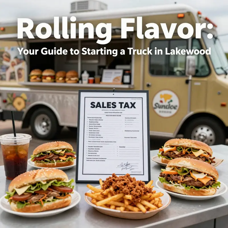 Food truck appealing to passersby with a clean design and vibrant menu.