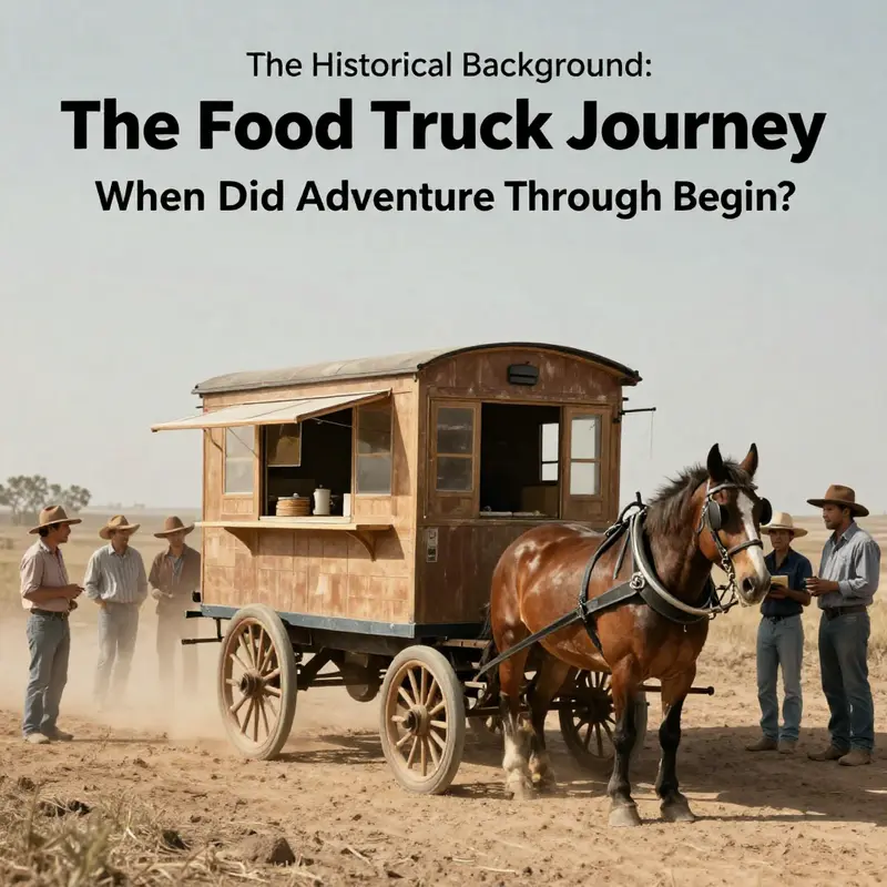 A glimpse of the past with an old-style lunch wagon that heralded the birth of mobile dining.