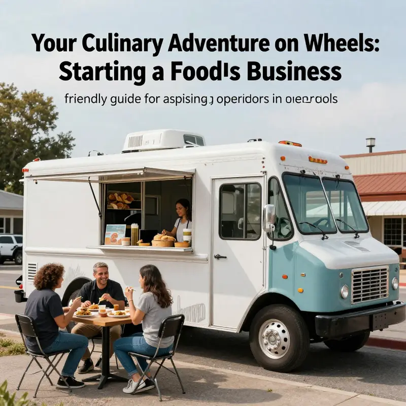 A picturesque food truck in Lakewood with customers enjoying food in a scenic park.