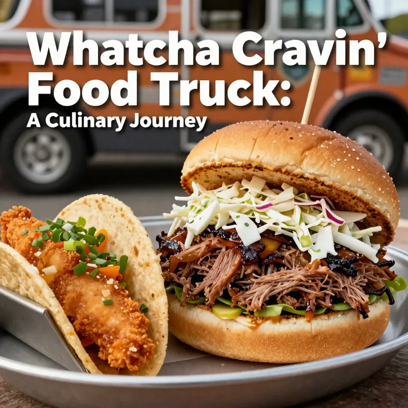Discover the culinary delight offered by Whatcha Cravin’ Food Truck, famous for its BBQ pulled pork and fish tacos.