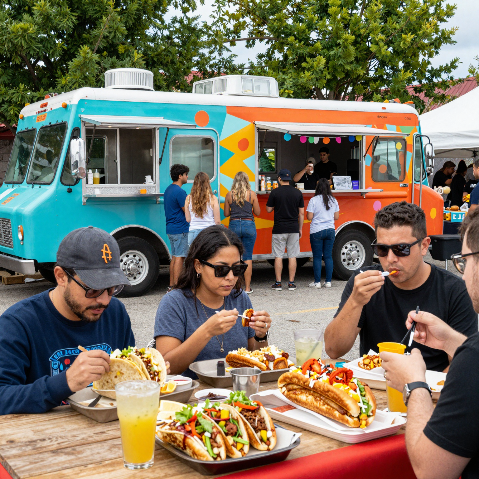 Food Truck Festival Scene