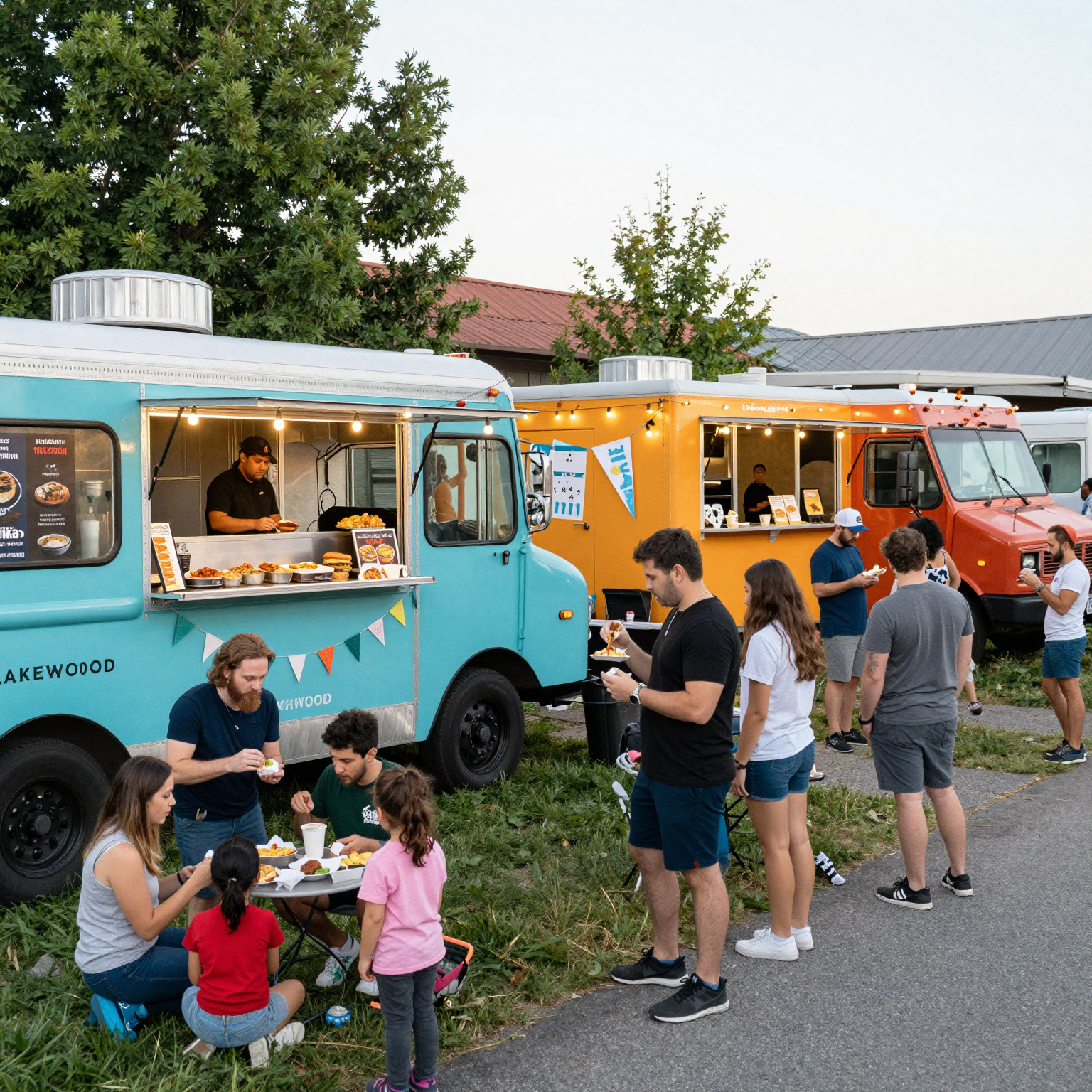 Vibrant Food Truck Scene in Lakewood