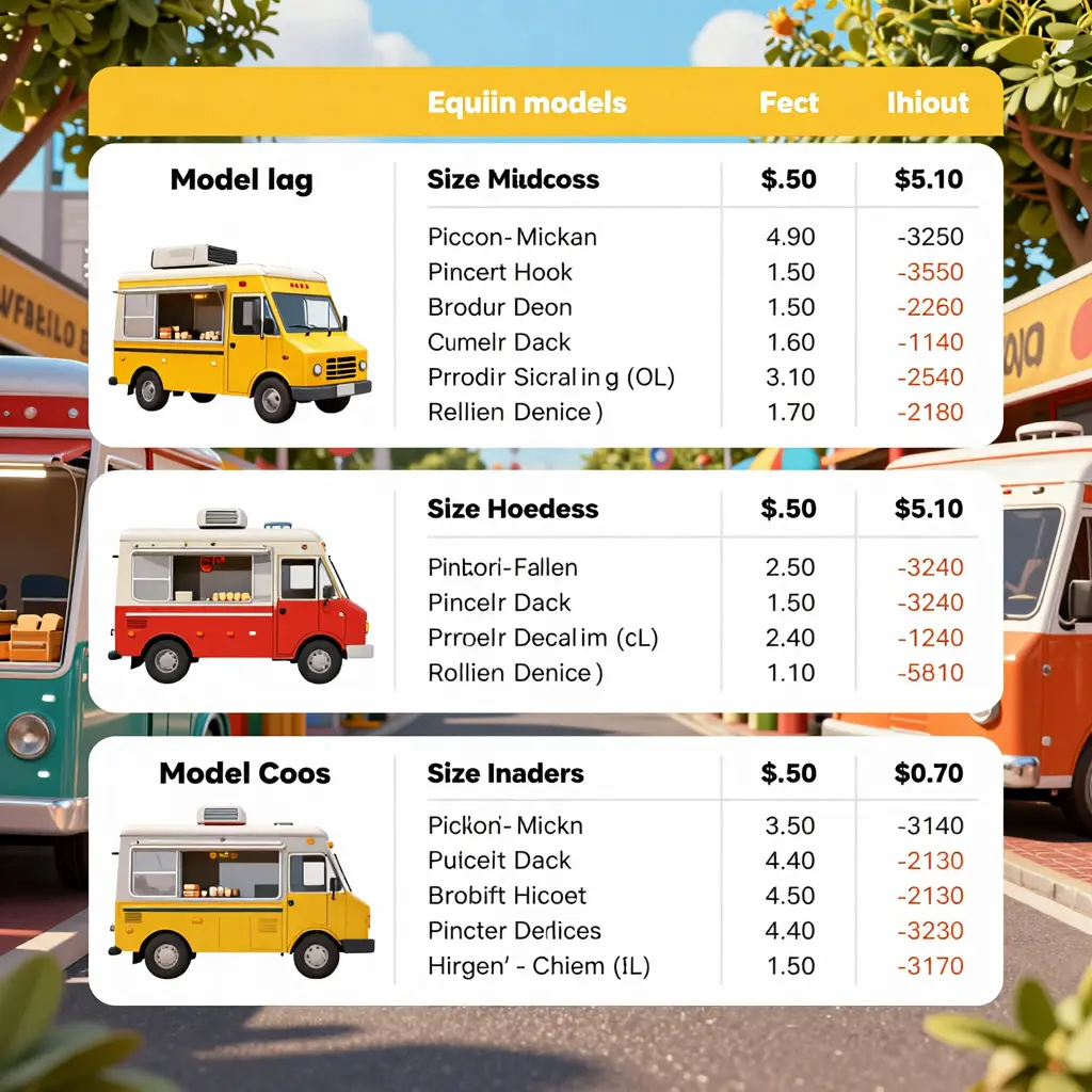 Food Truck Comparison Table