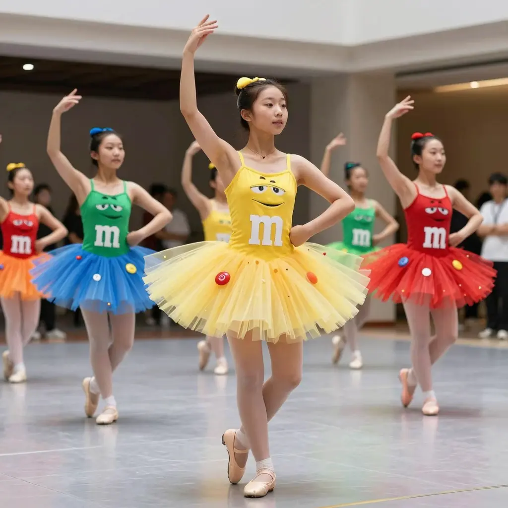 M&M Costume with Tutu