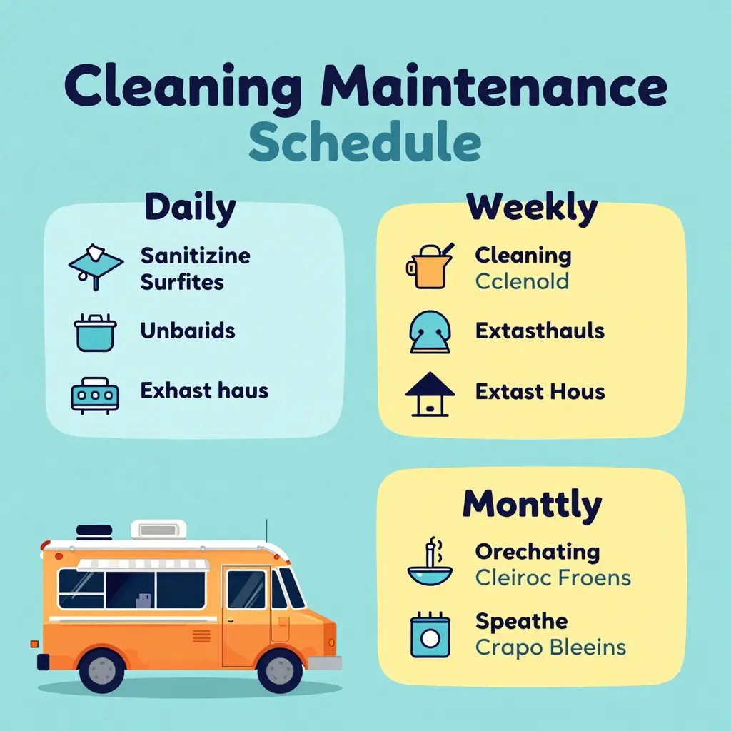 Food Truck Cleaning Maintenance Schedule