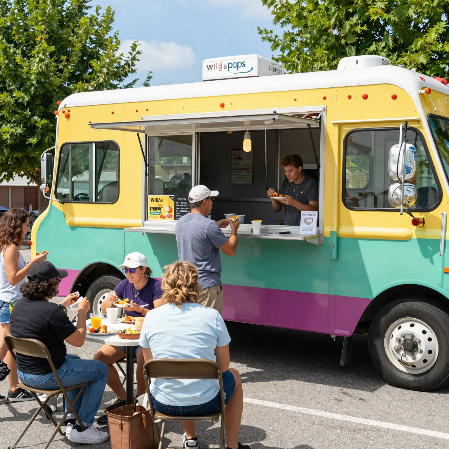 Will and Pops Food Truck in Action